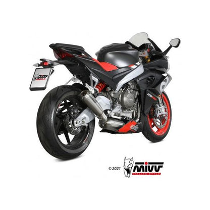 Système d'échappement complet MIVV X-M1 Titane Haut pour Aprilia RS 660 (2020-2024)