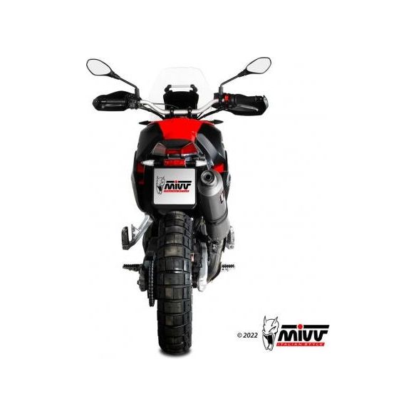 SILENCIEUX MIVV DAKAR EN ACIER INOXYDABLE EURO5 APPROUVÉ APRILIA TUAREG 660 2022-2024 