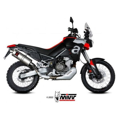 SILENCIEUX MIVV DAKAR EN ACIER INOXYDABLE EURO5 APPROUVÉ APRILIA TUAREG 660 2022-2024 
