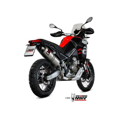 SILENCIEUX MIVV DAKAR EN ACIER INOXYDABLE EURO5 APPROUVÉ APRILIA TUAREG 660 2022-2024 