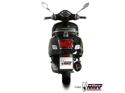 SILENCIEUX MIVV MOVER NOIR EN ACIER INOXYDABLE VESPA GTS 300 2021-2024 