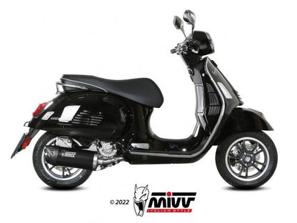 SILENCIEUX MIVV MOVER NOIR EN ACIER INOXYDABLE VESPA GTS 300 2021-2024 