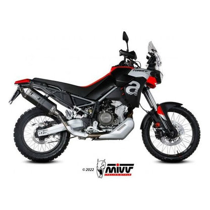 SILENCIEUX MIVV SPEED EDGE ACIER NOIR APRILIA TUAREG 660 2022-2024 