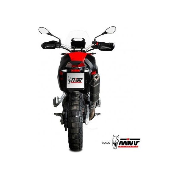 SILENCIEUX MIVV SPEED EDGE ACIER NOIR APRILIA TUAREG 660 2022-2024 
