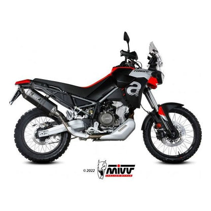 SILENCIEUX MIVV SPEED EDGE ACIER NOIR APRILIA TUAREG 660 2022-2024 