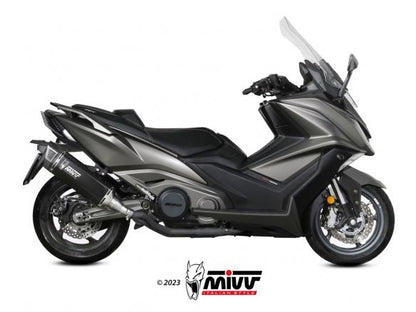 SILENCIEUX MIVV SR-1 NOIR EN ACIER INOXYDABLE KYMCO AK 550 2021-2024 