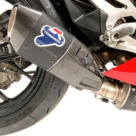 Ligne d'échappement latérale complète Termignoni + UPMAP en acier titane pour Ducati Streetfighter V2