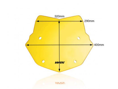 PARE-BRISE ENDURO WRS JAUNE BMW R 1250 GS / ADVENTURE 2018-2023 