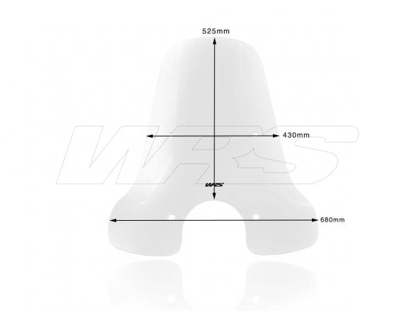 PARE-BRISE TOURING TRANSPARENT WRS PIAGGIO VESPA GTS 300 2014-2019 